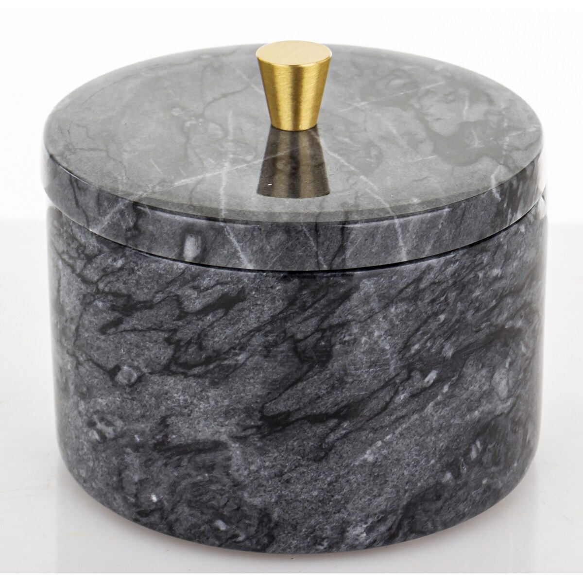 Okrągły pojemnik dekoracyjny 8,5x10x10 cm RAFI czarny