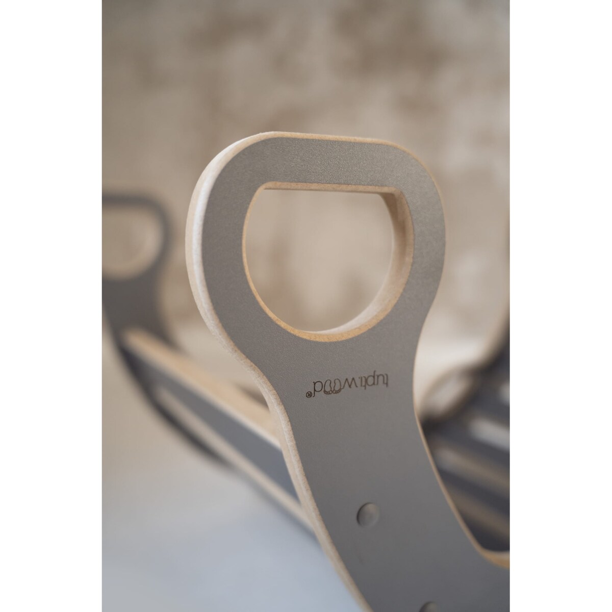 MAŁY bujak montessori z uchwytami - szary