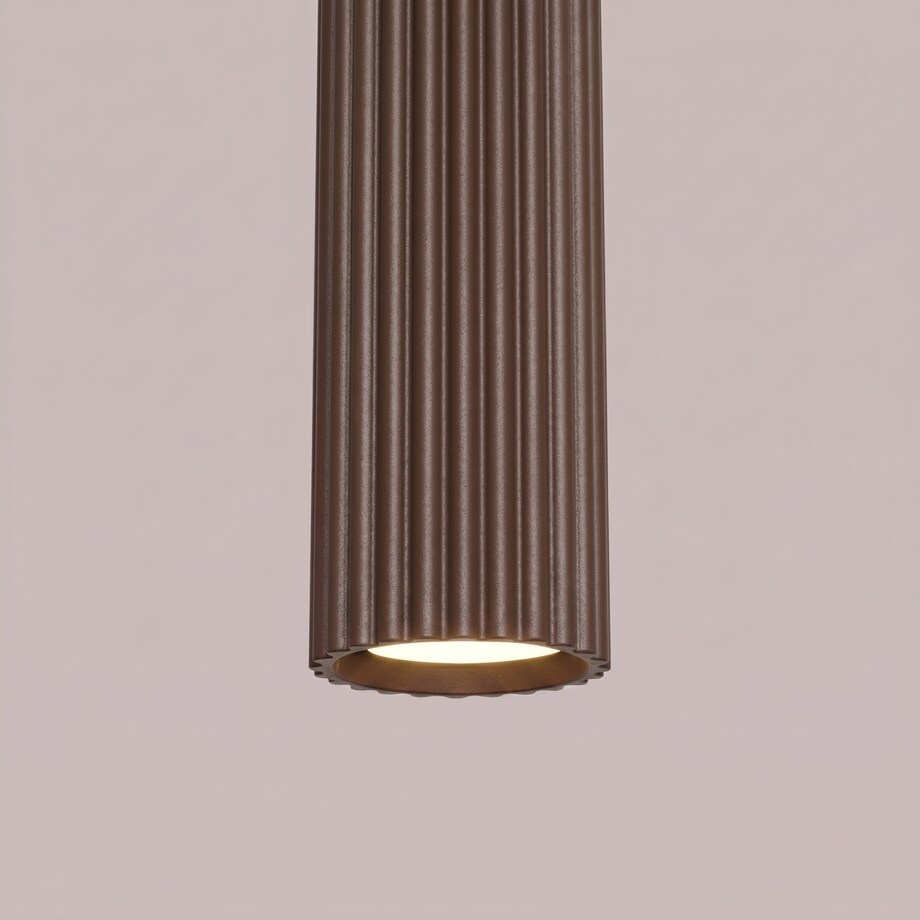 Lampa wisząca KARBON 1 brązowa