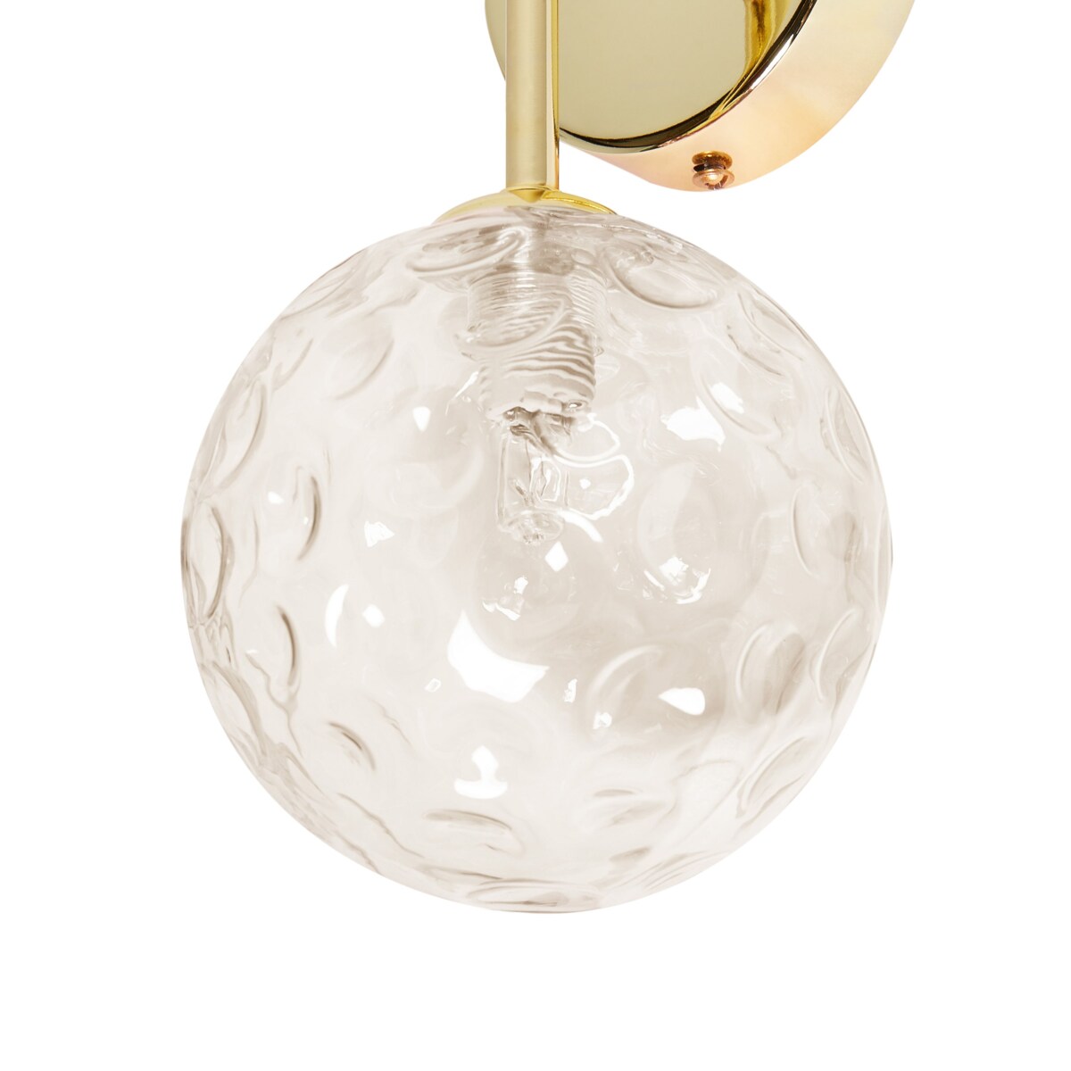 Zestaw 2 szklanych lamp ściennych beżowy ANADYR