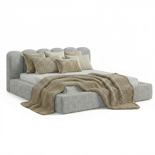 Łóżko Tapicerowane Veneto 160X200 Stelaż Pojemnik Na Pościel Loop 17