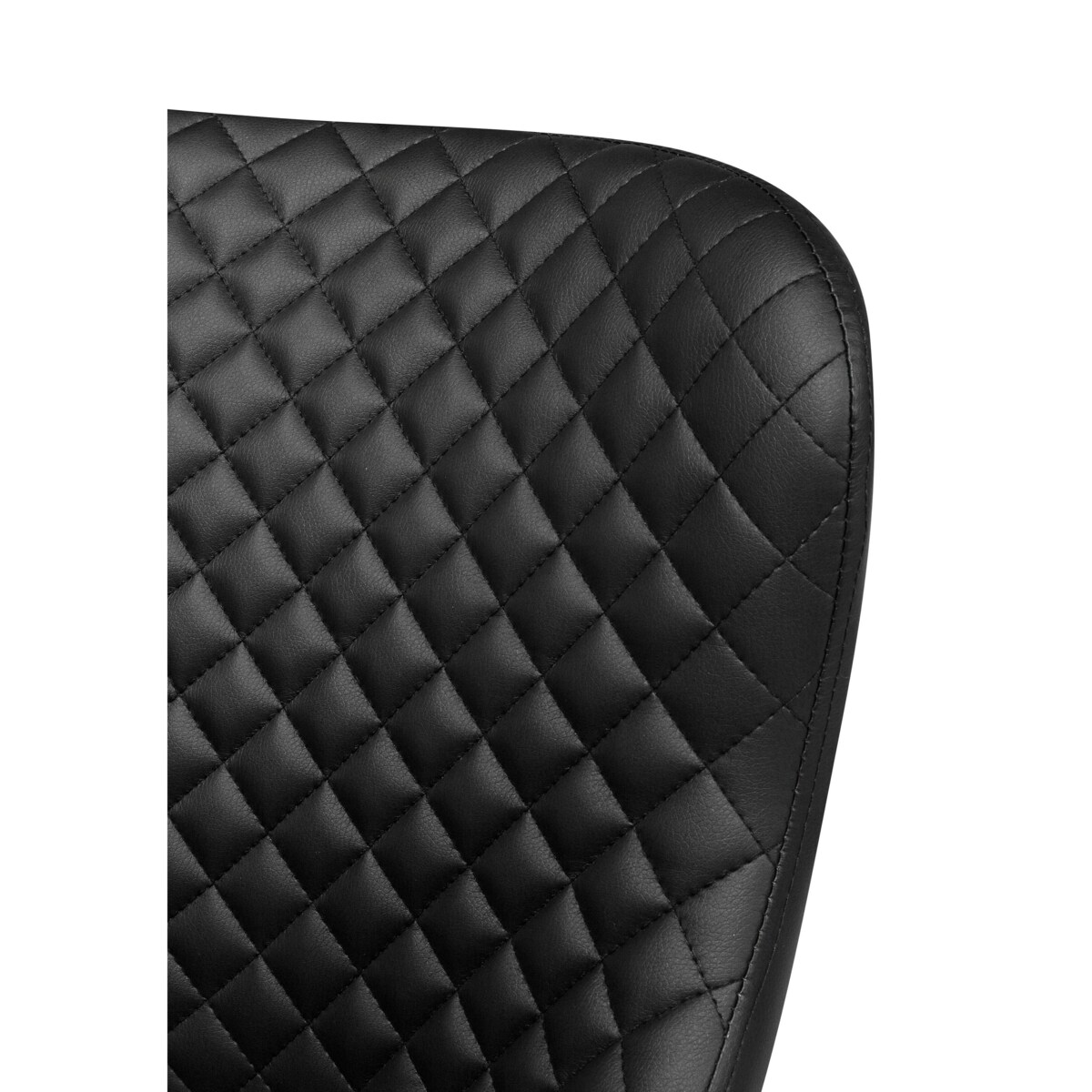 Zestaw 2 krzeseł do jadalni ekoskóra czarny SOLANO