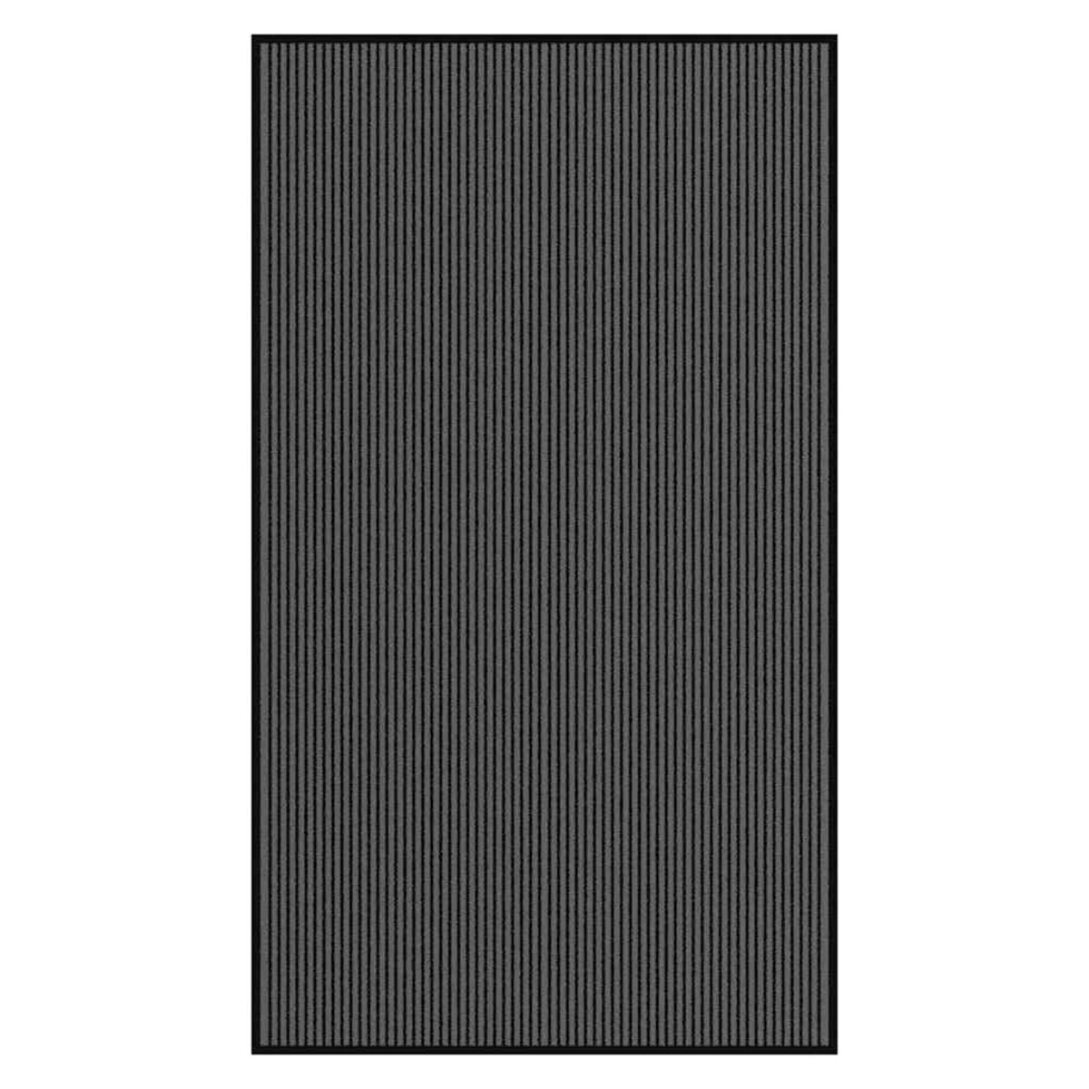 vidaXL Wycieraczka Paski Czarno-Szare 115x200 cm