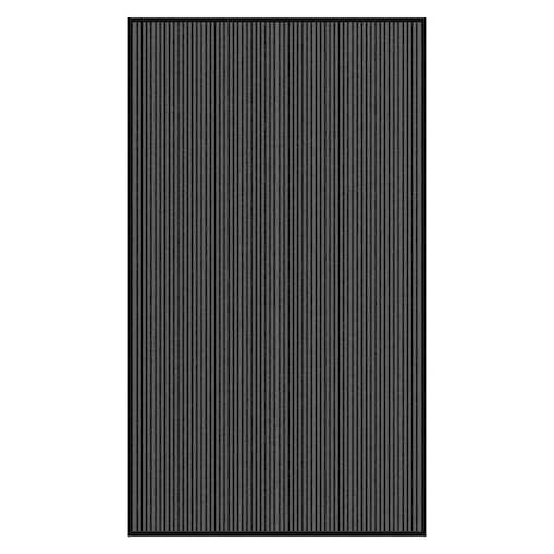 vidaXL Wycieraczka Paski Czarno-Szare 115x200 cm