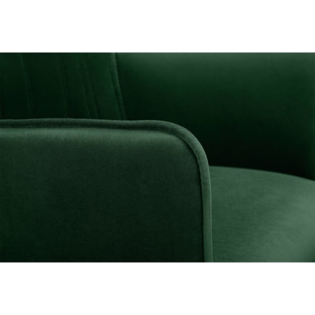 KONSIMO PYRUS welurowe krzesła 2 sztuki ciemnozielone