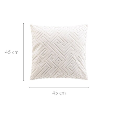 Poduszka ozdobna z wypukłym wzorem, 45 x 45 cm