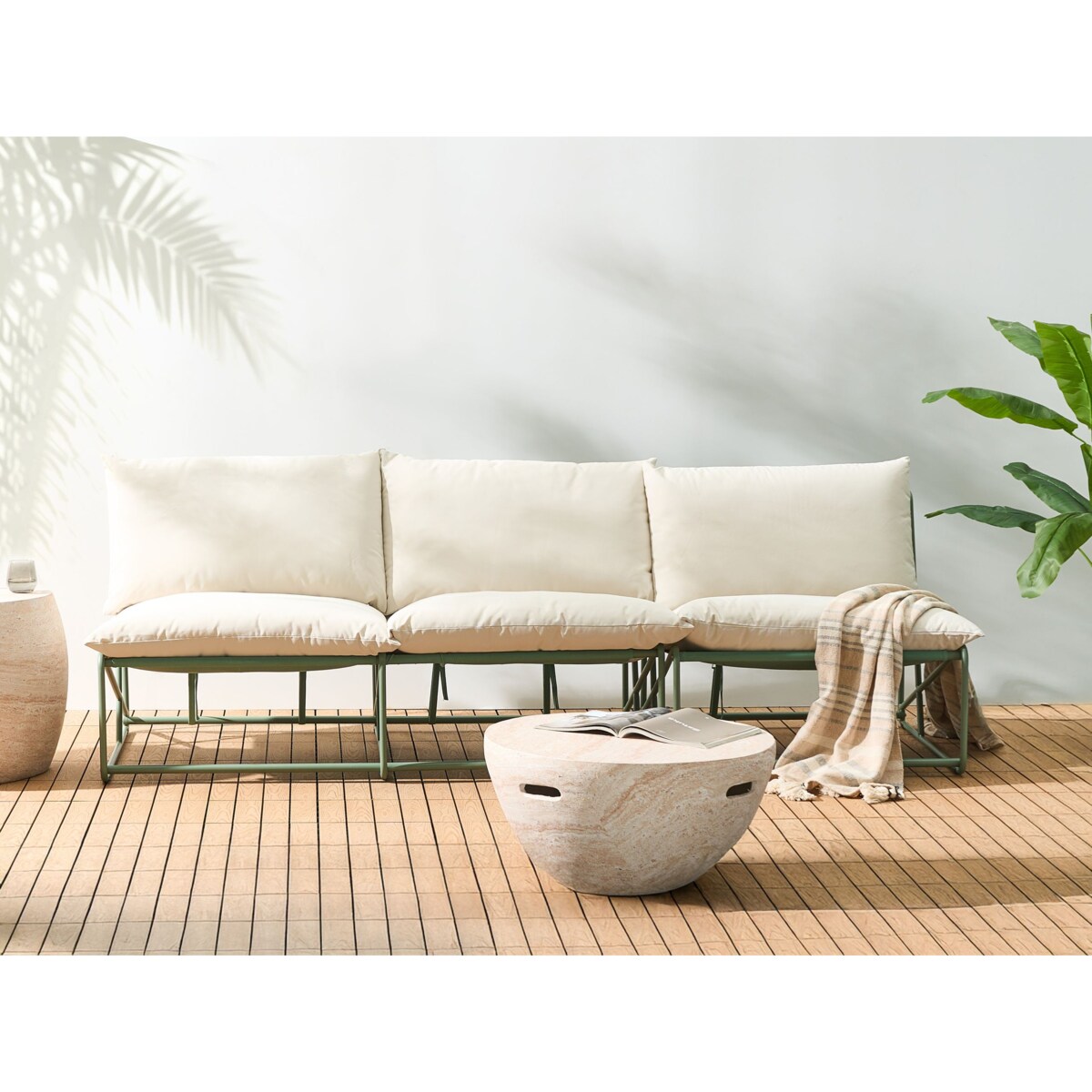 Zestaw ogrodowy dla 3 osób PICO Metal Zielony