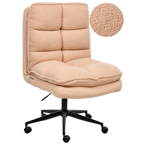 Krzesło biurowe ADDISON Boucle Brzoskwiniowy