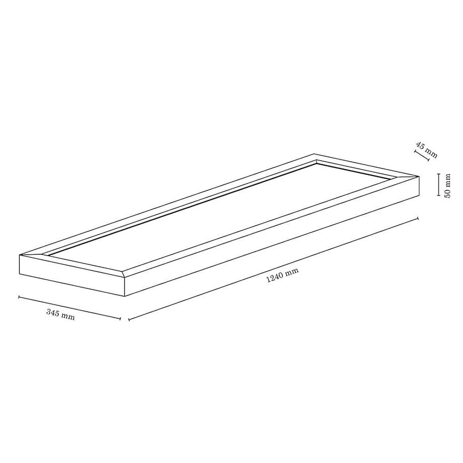 Drewniana Lampa Sufitowa BRITOP Lighting Square 1xLED 45W Dąb Olejowany FSC z Białym Szkłem, Polski Producent, 1 szt.