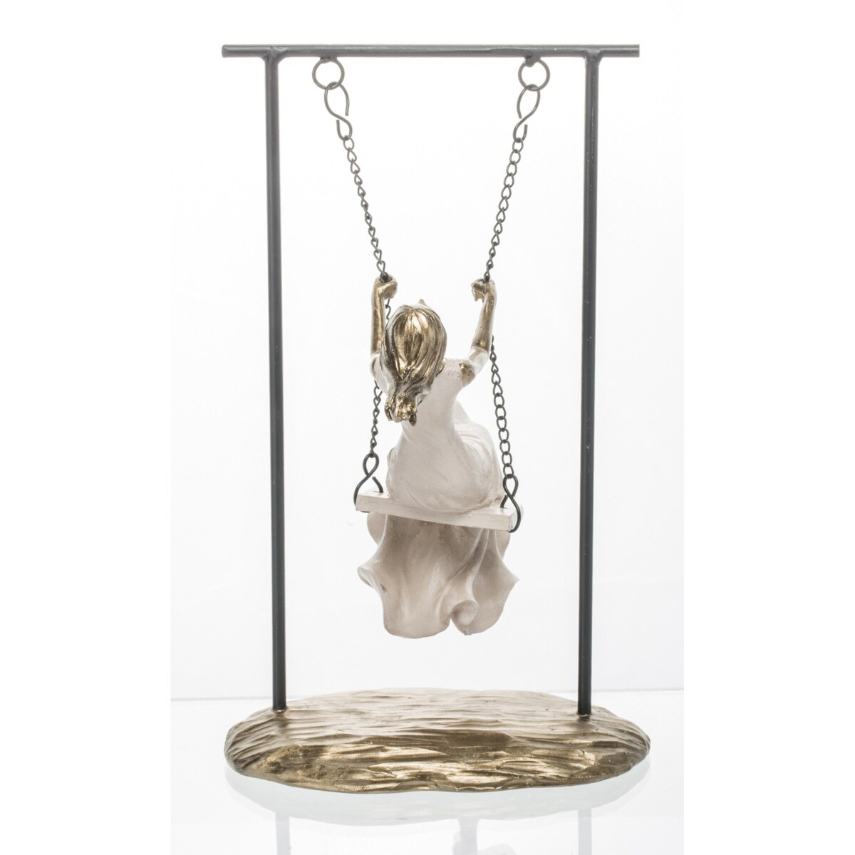 Dekoracja - Dziewczyna na huśtawce 25,5x15x20 cm SWING