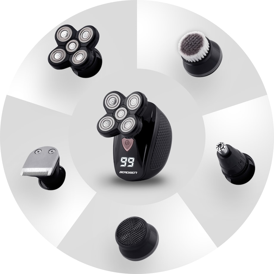 Golarka męska maszynka trymer do brody włosów 5w1 Berdsen