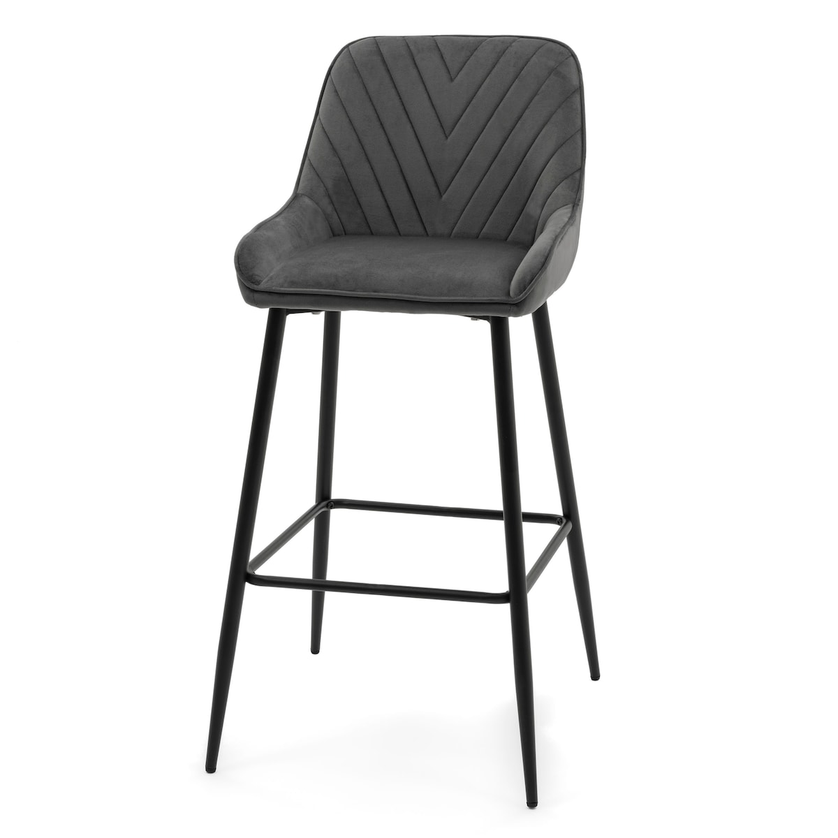 Hoker tapicerowany welurowy do salonu jadalni barowy glamour VASTO