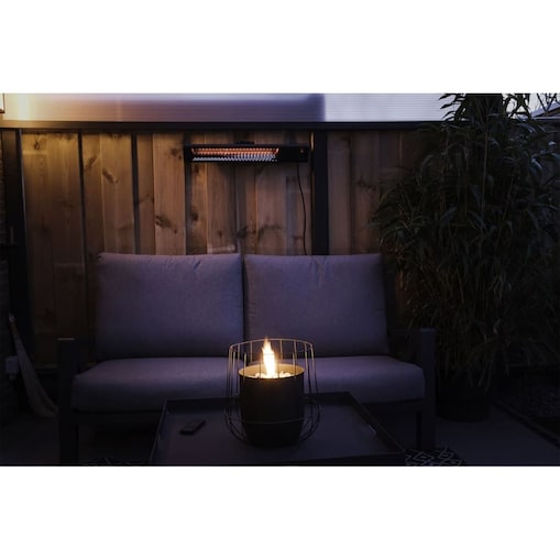 Sunred Grzejnik tarasowy ścienny Royal Diamond Smart Dark, 2500 W