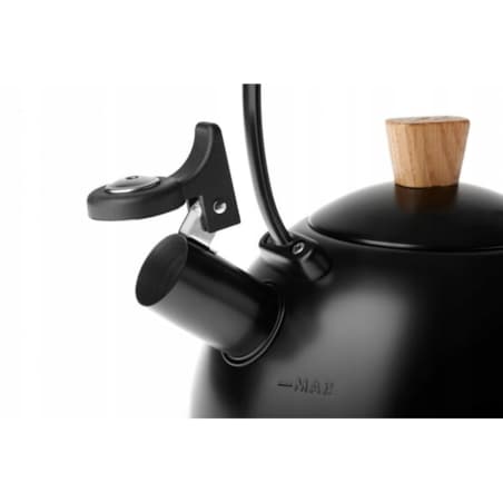 Czajnik Tradycyjny z Gwizdkiem Stalowy na Wodę Gerlach Natur 2,5 l matowy