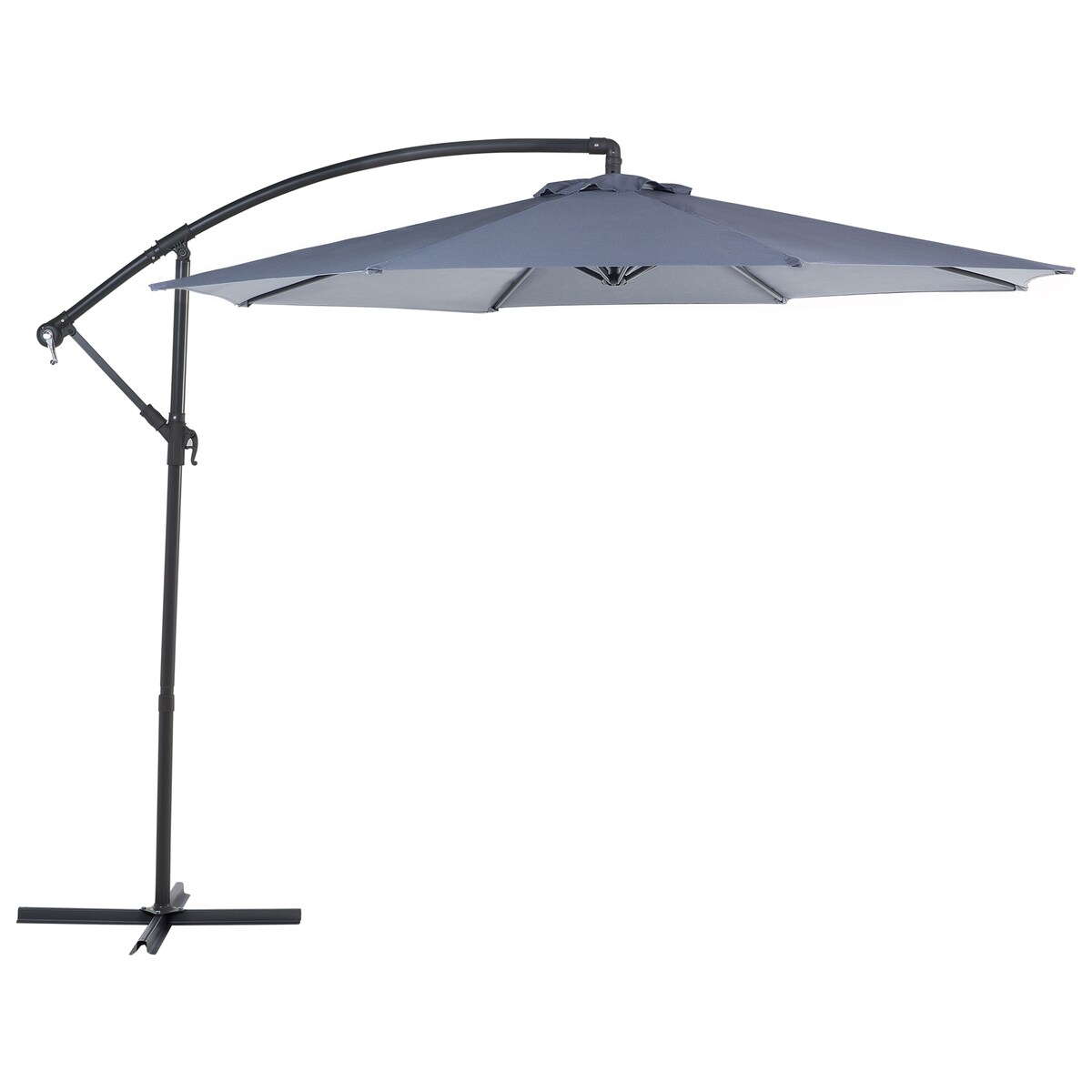 Parasol ogrodowy na wysięgniku 300 cm RAVENNA Ciemnoszary