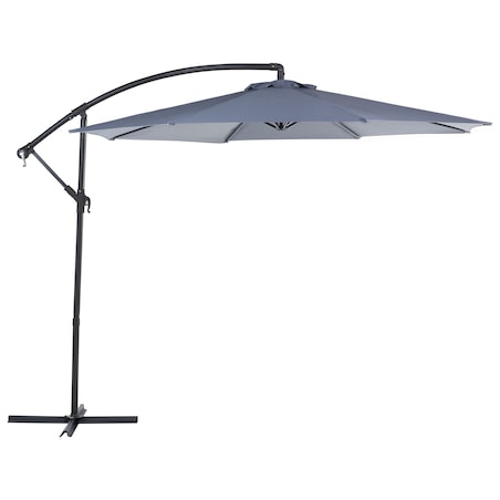 Parasol ogrodowy na wysięgniku 300 cm RAVENNA Ciemnoszary