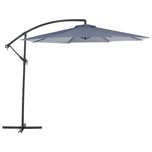 Parasol ogrodowy na wysięgniku 300 cm RAVENNA Ciemnoszary