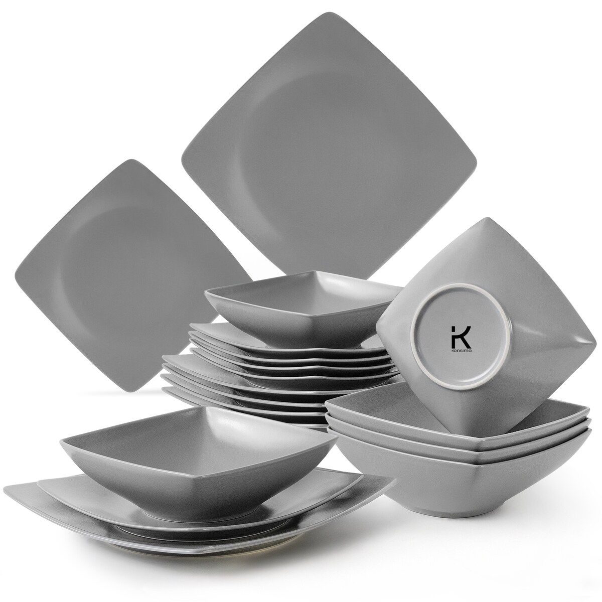Konsimo EPIRI Zestaw obiadowy, 6 os. (18el)