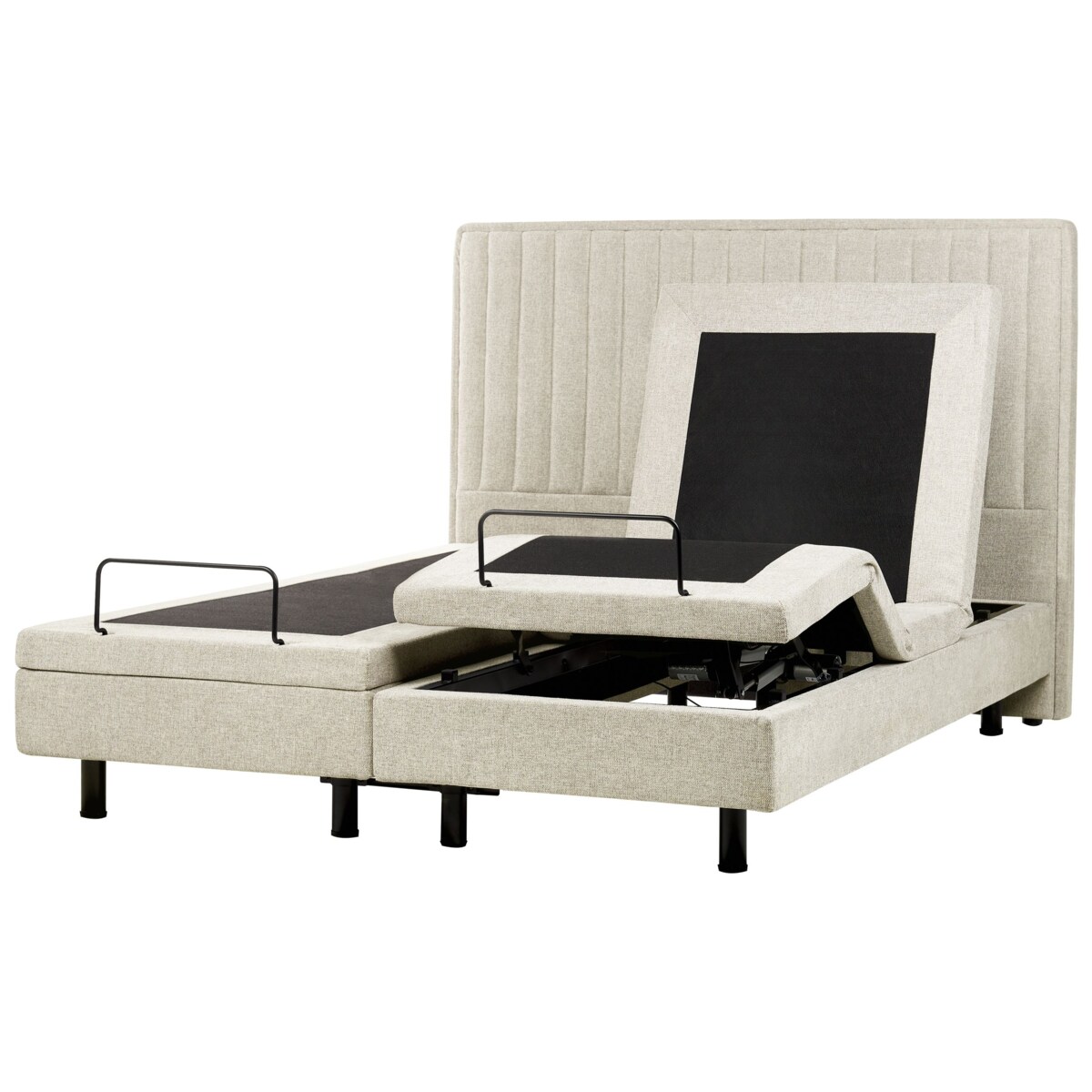 Łóżko regulowane DUKE II 160 x 200 cm Beżowy