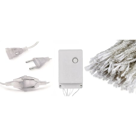 Kurtyna ZEWNĘTRZNA 304 LED z PILOTEM