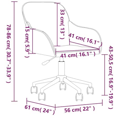 vidaXL Obrotowe krzesło biurowe, czarne, tapicerowane aksamitem
