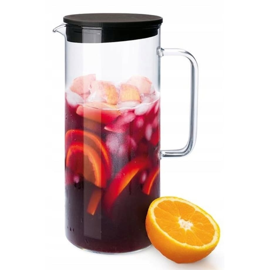 Dzbanek żaroodporny Simax Z POKRYWĄ 1,25L na napoje kompot soki wodę susz