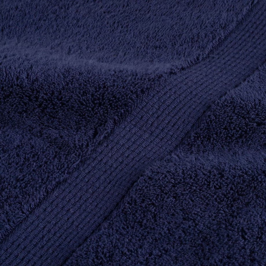 vidaXL Ręczniki premium, SOLUND, 2 szt., granatowe, 70x140 cm, 600 g/m²