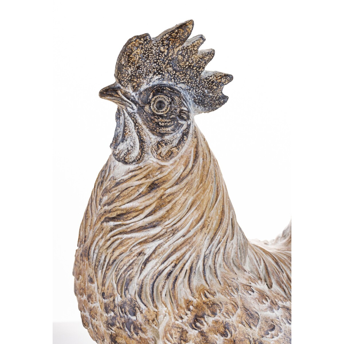 Dekoracja - szary KOGUT 41x17x37 cm