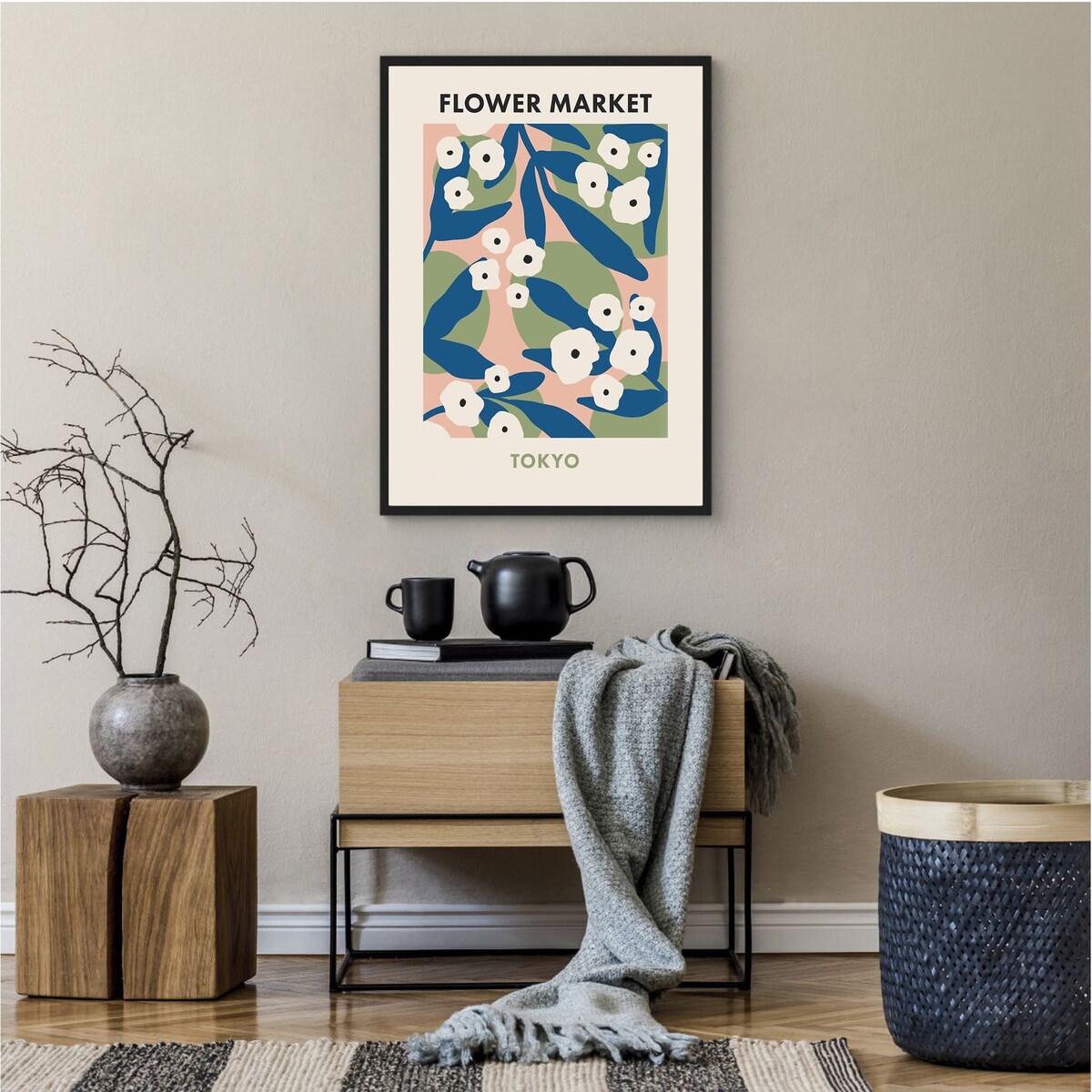 Poster Story, Plakat, Obraz - Flower Market Tokyo, wymiary 50 x 70 cm