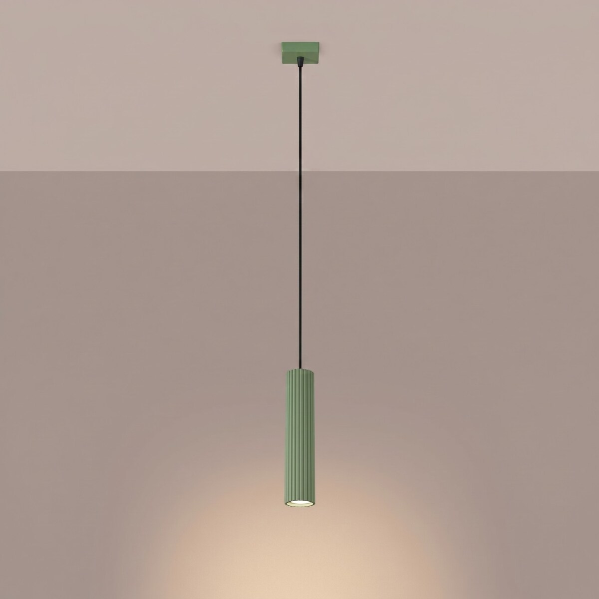 Lampa wisząca KARBON 1 szałwiowa
