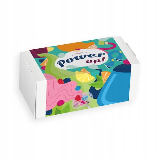Box prezentowy upominkowy HERBACIANY POWER UP mix 20 różnych herbat sypanych na prezent upominek dla kobiety faceta mamy koleżanki żony babci niej