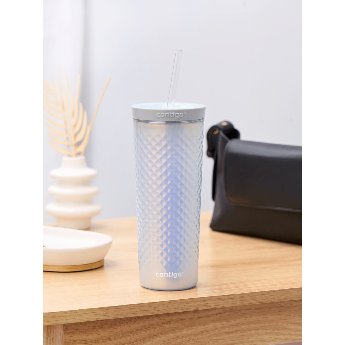 Kubek na wodę ze słomką Contigo AutoClose Tumbler 590ml- Macaroon