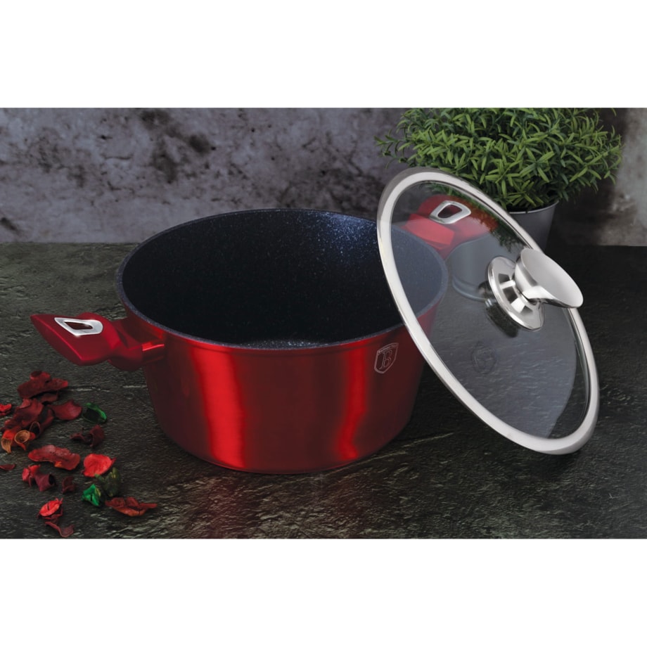 Garnek z pokrywką Berlinger Haus Burgundy 2,5L BH-1256