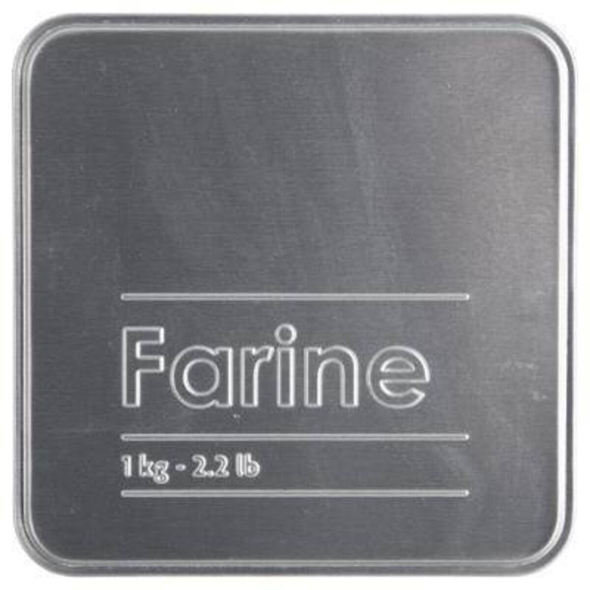 Pojemnik na mąkę, 1 kg, metal