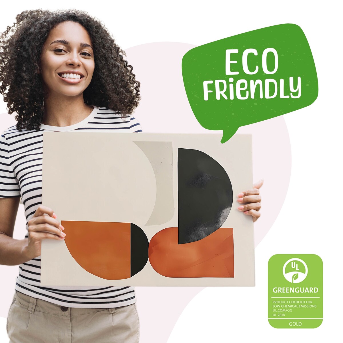 Obraz Ścienny Do Salonu Wzór Geometryczny Styl Boho Abstrakcja 70x50cm