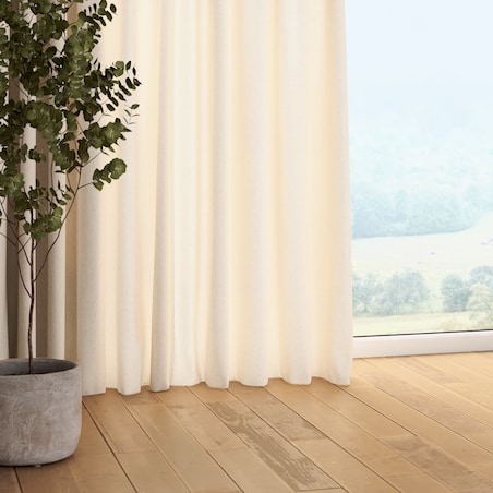 Zasłona na taśmie marszczącej 1 szt. 130x245 melanż szaro-beżowy