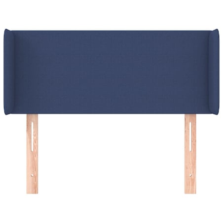 vidaXL Zagłówek uszak, niebieski, 93x16x78/88 cm, tkanina