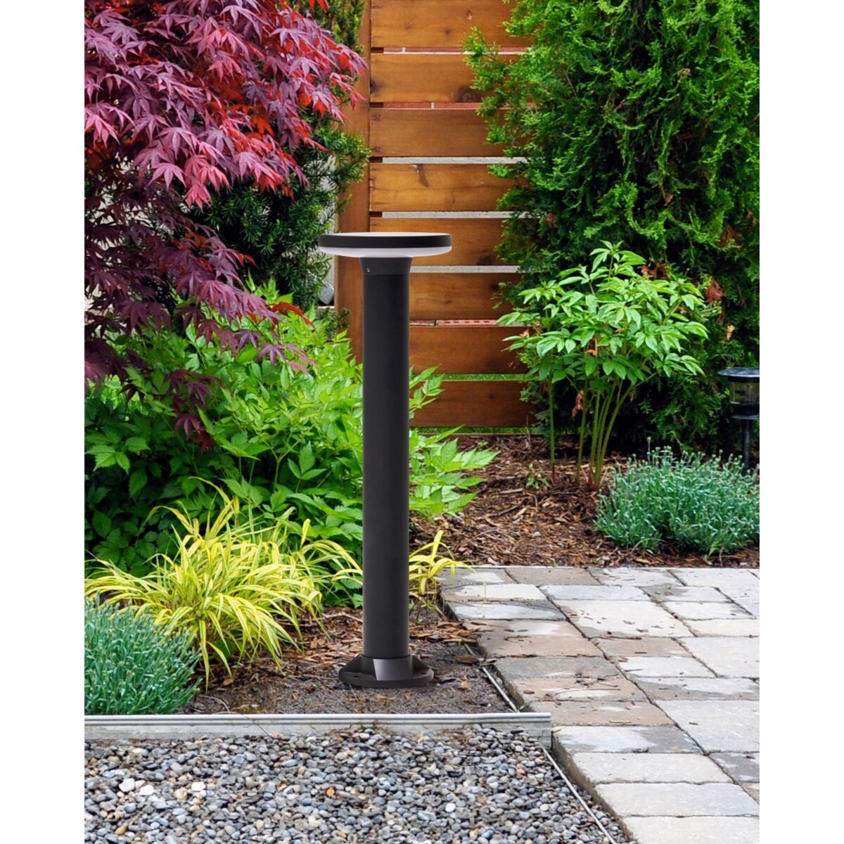 Lampa ogrodowa solarna LED 60 cm czarna TARKIO