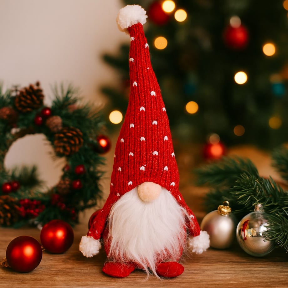 SKRZAT świąteczny KRASNAL gnom Mikołaj na święta DEKORACJA prezent JUMIhome