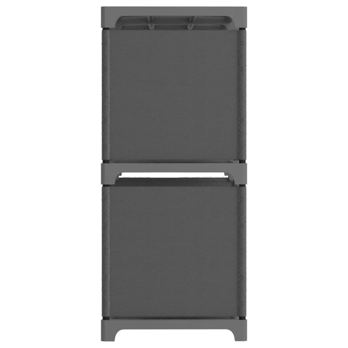 vidaXL Regał z 4 przegrodami, szary, 69 x 30 x 72,5 cm, tkanina