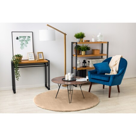 Dywan BUNNY koło macchiato ciemny beż koło 160 cm