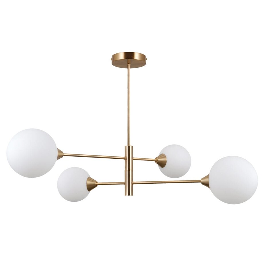 LAMPA sufitowa EVORA PND-55342-4-HB Italux molekuły szklane kule czarne białe