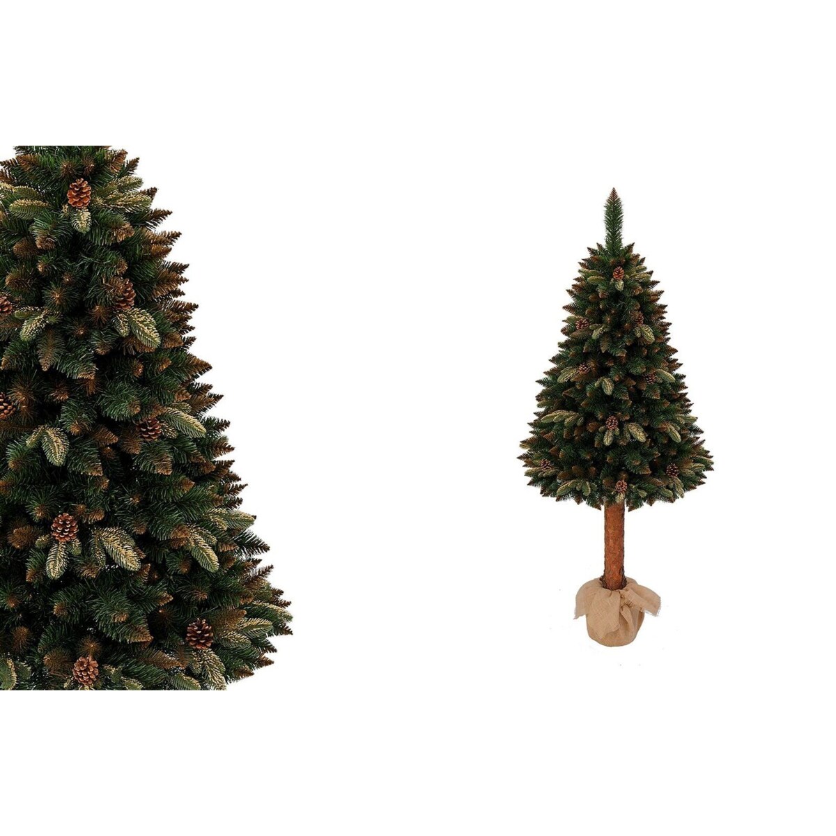 Choinka sztuczna Sosna złota z gałązkami PE na pniu