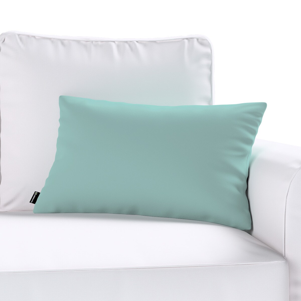 Poszewka Kinga na poduszkę prostokątną 47x28 jasny turkus