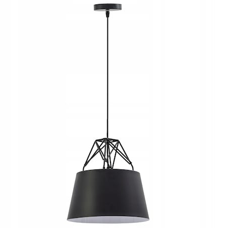 Lampa Sufitowa Wisząca Loft Metalowa Czarna
