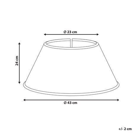 Osłonka pod choinkę HIVER Trawa morska Czerwony 43 cm