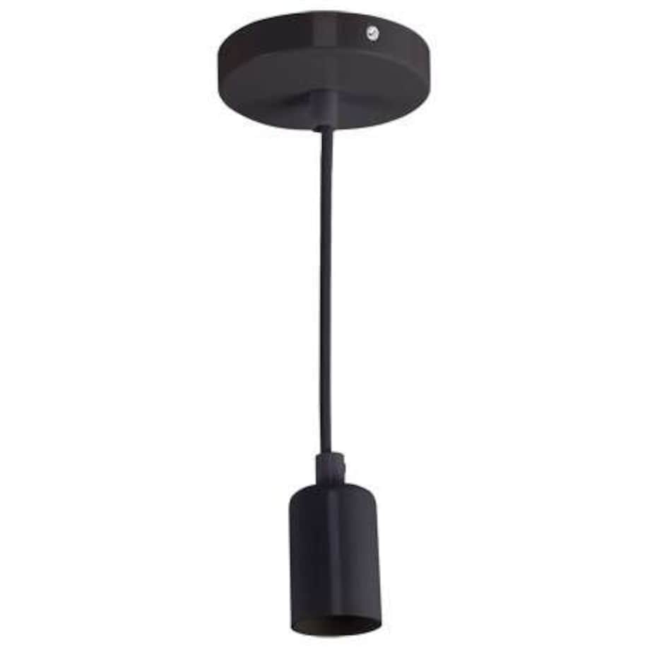 LAMPA wisząca UNO 03811 Ideus loftowa OPRAWA metalowy zwis czarny
