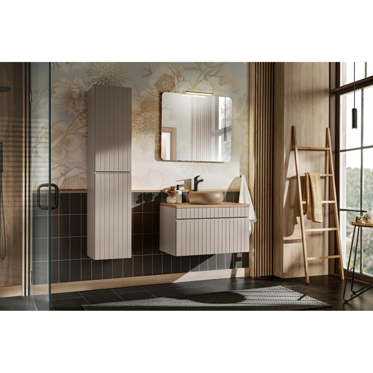 Szafka pod umywalkę ICONIC CASHMERE 82 60cm beżowa