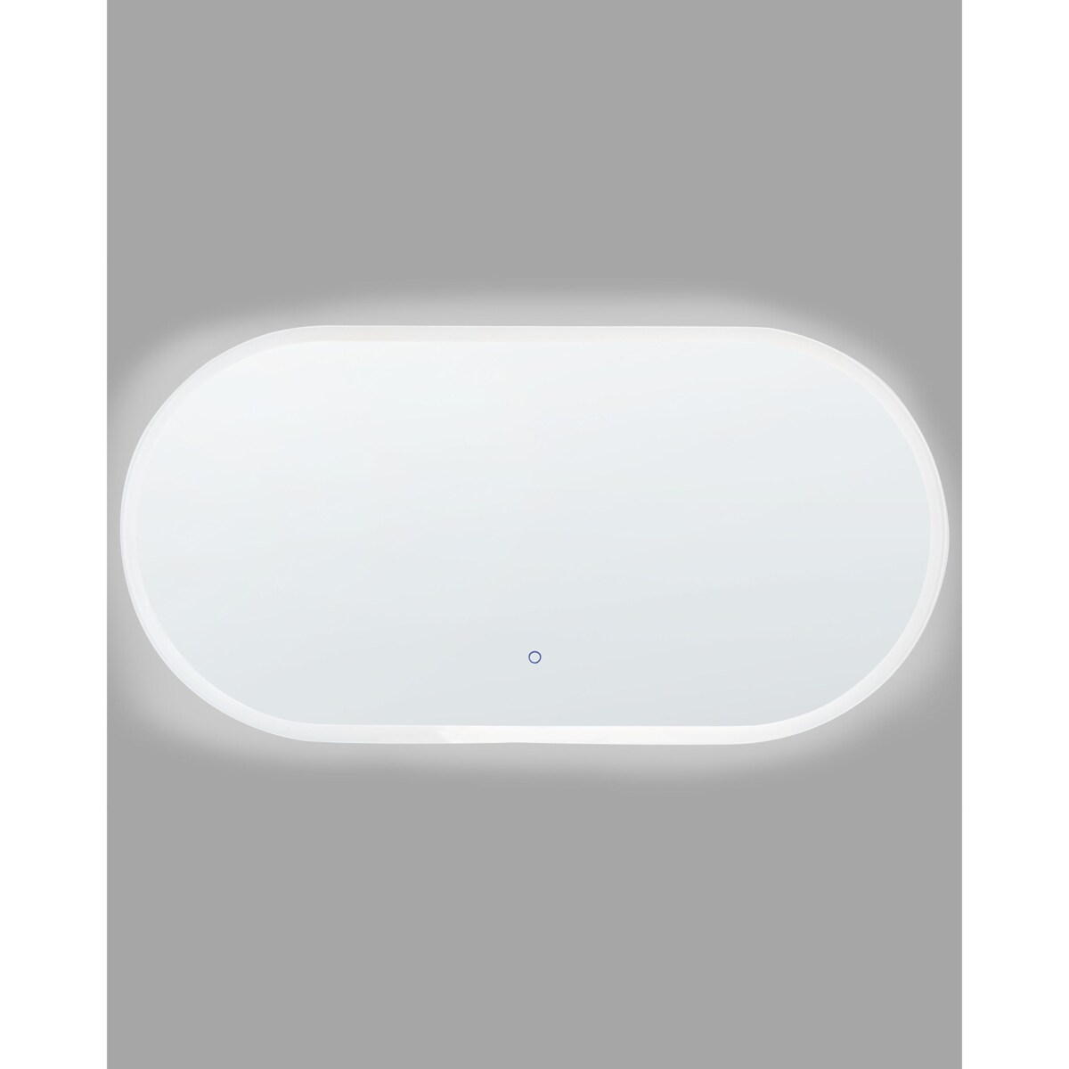 Lustro ścienne LED 120 x 60 cm srebrne CHATEAUROUX