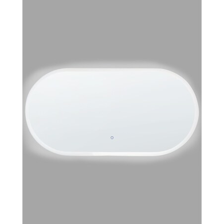 Lustro ścienne LED 120 x 60 cm srebrne CHATEAUROUX